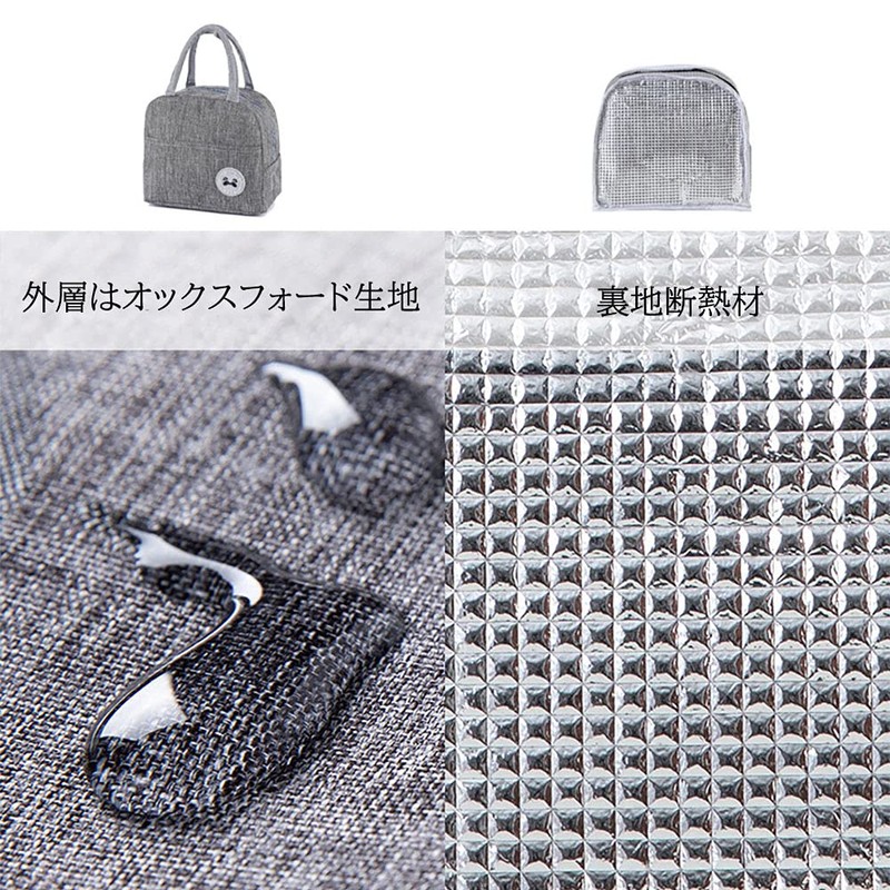 Lunch Bag, Thermal and Cold Insulation, Large Capacity, Lightweight, Waterproof,