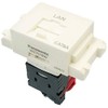 Panasonic WZ7519W Information Modular Jack for LAN Assembly/CAT6A Embedded Type,