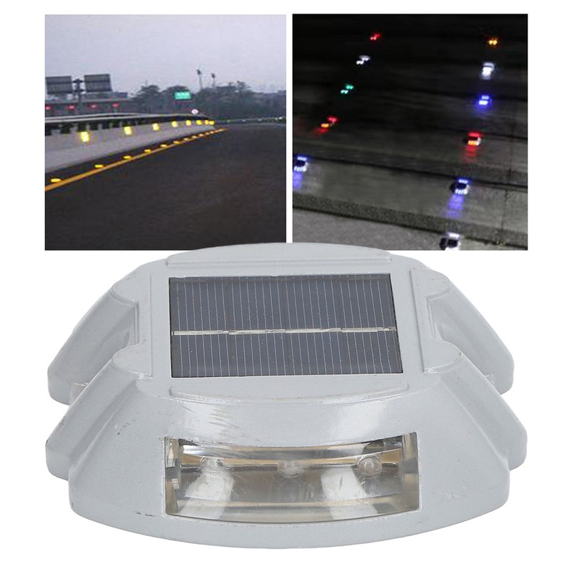 Solar Deck Light Waterproof Night Lamp Reflective Flashing Warning for