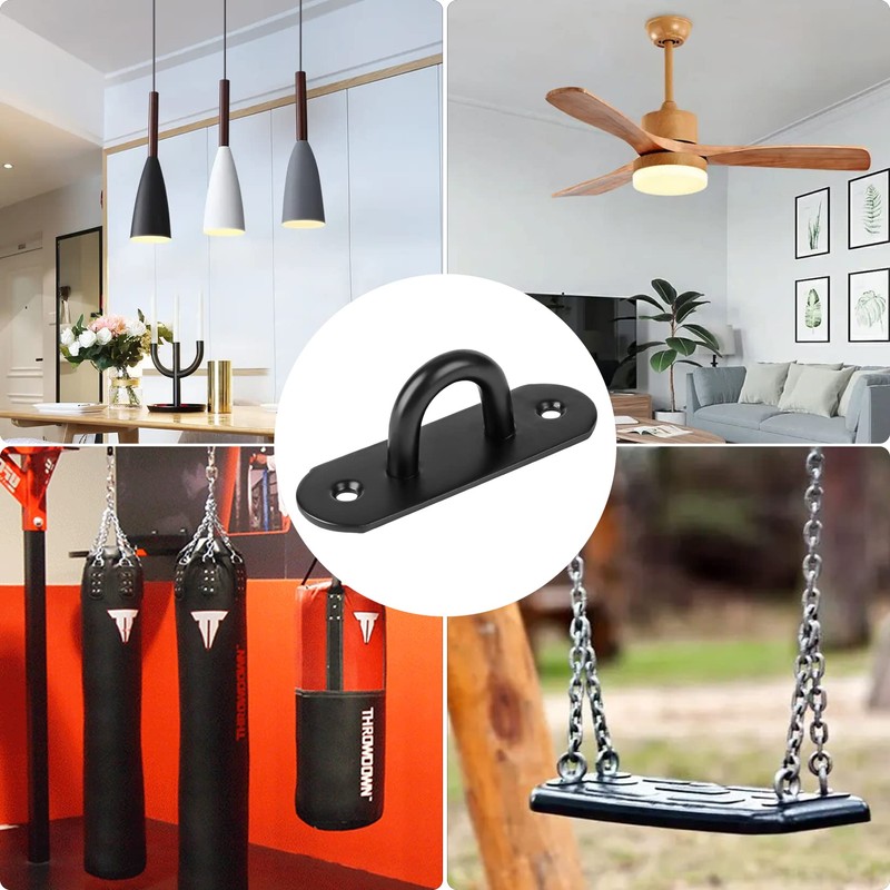 Dairzitv 2 PCS Stainless Steel Heavy Duty Ceiling Hooks with