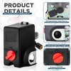 Relaxweex Air Compressor Pressure Switch 26 Amps 120/240 Volts 120-155