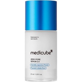 MEDICUBE Zero Pore Serum 2.0, Sérum Facial Coreano con Extracto de Camelia y Raíz de Pueraria, para Poros Visibles, Exceso de Grasa y Textura Irregular, 37 ml