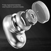 Electric Beard Clipper Men Mini Beard Trimmer Stainless Steel Digital