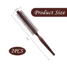 2 Pieces Hair Comb, Wooden Handle Comb, Durable Comb, Hair Styling Tools, Curly Comb
