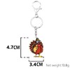 BONSNY Acrylic Thanksgiving Turkey Keyring Chicken Keychain For Women Girl