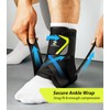 ZOELION Ankle Support with Side Stabilizing Pads, Quick Lace Up
