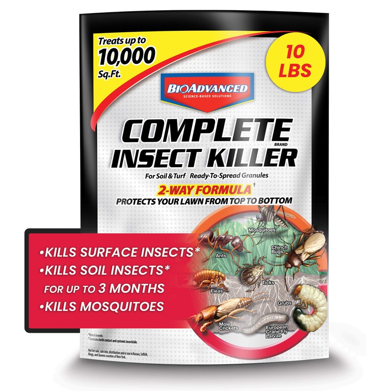 BioAdvanced Complete Brand Insect Killer for Soil and Turf, Granules,