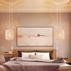 Plug in Pendant Light, Rattan Hanging Lights with Plug in