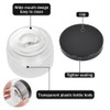 6Pcs 120ml Clear Plastic Jars with 3Pcs Mini Spatulas, Refillable