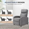 JHK Gray Adjustable Recliner Sofa Home Recliner Massage Reclining Fabric