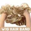 Haarteil Mit Gummiband, Groß Dutt Haarteil Gelockt Haargummi Mit Haaren