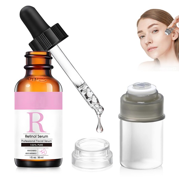 300um Microneedling Stamp + Retinol Serum, Micro Needling Serum Microneedling