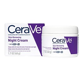 CeraVe - Renewing System, Crema de noche renovadora para la piel, 1.7 onzas