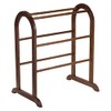Winsome 94326 Wood Quilt Rack With 6 Rungs, Antique Walnut