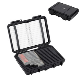 KIWIFOTOS Large Capacity M.2 NVME 2280 SSD Storage Case, 24 Pieces M.2 2280 / M.2 2240 / M.2 2260 / M.2 2242 / M.2 2230 SSD Storage Case, Built-in SSD Case, Waterproof, Dustproof, Shockproof, Durable,