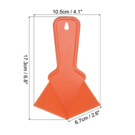 uxcell Inside Corner Trowel 4 Inch Drywall Corner Tool Plastic Corner Knife, Orange