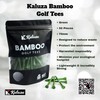 Kaluza Eco-Friendly Bamboo Golf Tees - 50 Pieces | 70mm