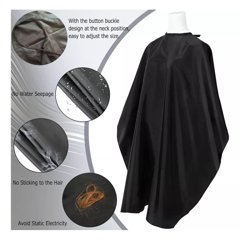 GEQIO Capas De Corte De Pelo Mandil Peluqueria Impermeable 4pzs