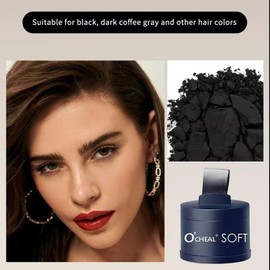 Hairline Powder - Soft & Lightweight Hairline Contouring Powder for Facial Contouring, Ideal for Hairline Shaping Haircare Black:_BLACK