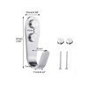 Mokife Coat Hooks Brushed Stainless Steel Pack of 6 Silver