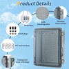 Waterproof Distribution Box IP66, Surface-Mounted Distribution Box with Combination Lock,
