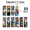 Celavoy Pretty Stained Glass Bookmark - 10pcs Japanese Nature Art