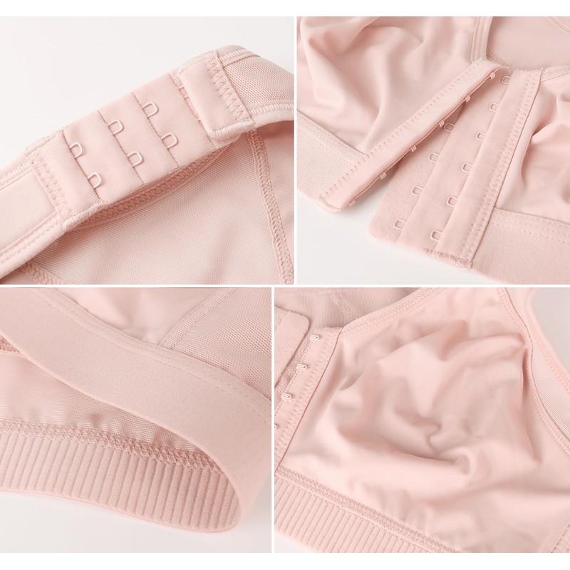 DotVol Women's Comfort Front Closure Back Support Full Coverage Non