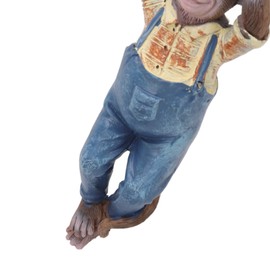 Resin Monkey Hanging Statue, Swinging Monkey Outdoor Statue Ornament Monkey Tree Hugger Statues for Garden Lawn Patio Christmas Decoration