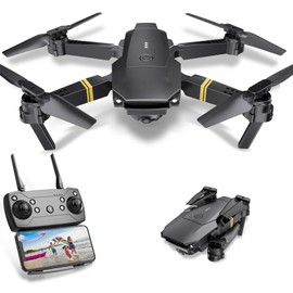 Drones with Camera for Adults 1080P Mini Drone with Camera Foldable Drones for Adults RC Quadcopter, Altitude Hold, FPV Drone Live Video, One Key Take Off, 3D Flip, 3 Batteries