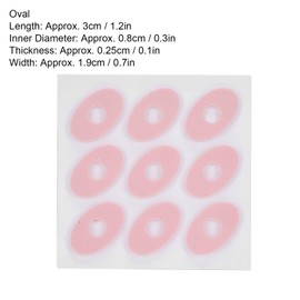 Almohadillas para Callos, Cojín para Callos, Cojín para Callos de Espuma de Látex Resistente a la Abrasión, Protector de Pie Suave, Elástico Y Transpirable(Oval pink)