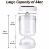 Pickle Strainer Jar for Easy Serving – 34 oz Flip-to-Separate