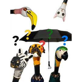 rainimals (RANDOM) Handpainted Artisan Foldable Umbrella