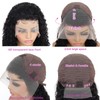 Curly Lace Front Wig Human Hair 22 Inch 13x4 HD