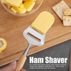 Stainless Steel Cheese Slicer- Multi-Functional Cheese Slicer -Wood Handheld Slicer