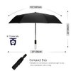 CUBY Travel Umbrella Folding Umbrella Reinforced Windproof Frame Waterproof UV