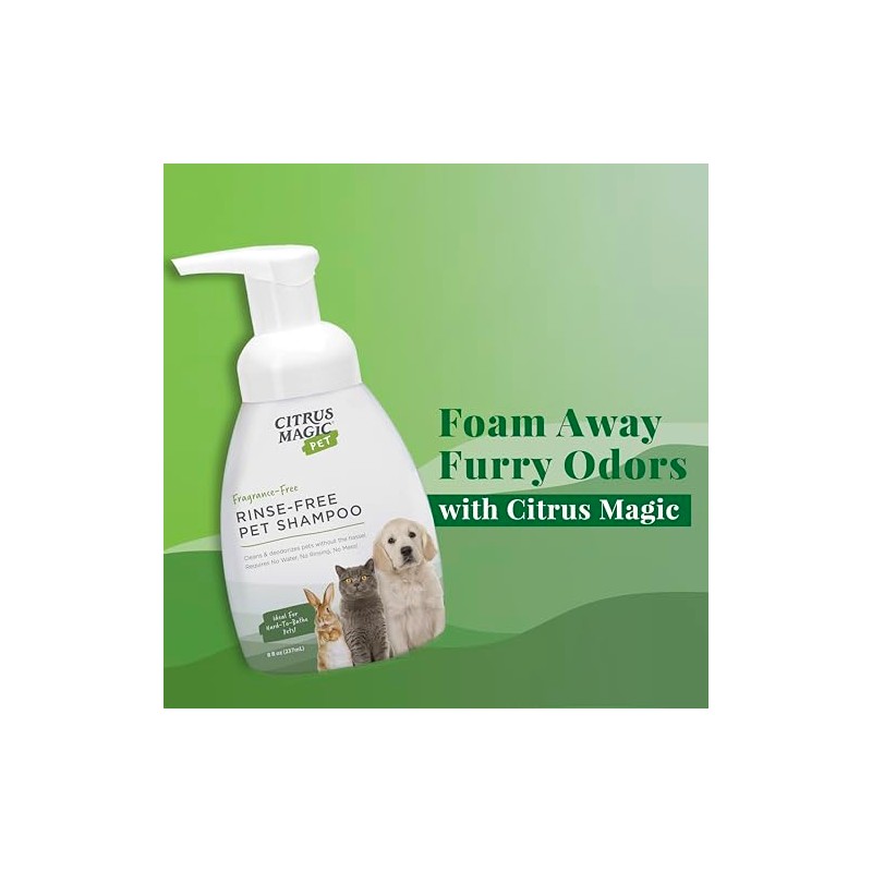 Citrus Magic Foaming Pet Cleanser, 8-Ounce