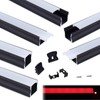 Muzata 6Pack 3.3FT/1M Deeper Spotless LED Channel System with Milky