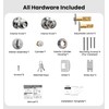 Veise Keyed Alike Door Knob & Single Cylinder Deadbolt Set,