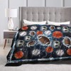 Sports Balls Blanket for Girls Boys Fans Basketball Baseball Football