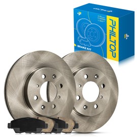 PHILTOP Front Brake Pads and Rotors kit Fit for Honda 2003-2007 Civic, 10” Brake kit Front Brakes Rotors Automotive Replacement Brake kits