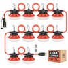 LED Construction String Lights:100w ETL Certified Industrial LED String Work