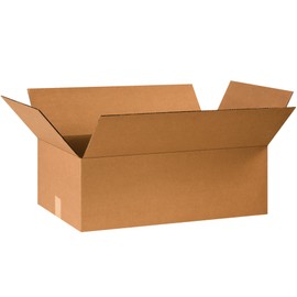 PARTNERS BRAND 24x14x8 Flat Corrugated Boxes, Flat, 24L x 14W x 8H, Pack of 20 | Shipping, Packaging, Moving, Storage Box for Home or Business, Strong Wholesale Bulk Boxes