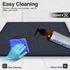 ZUNEX Under Sink Mat 31"x22" Waterproof Silicone Cabinet Liner –
