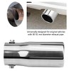 aqxreight Tailpipe, Car Modification Stainless Steel Exhaust Pipe, Rear Tailpipe,
