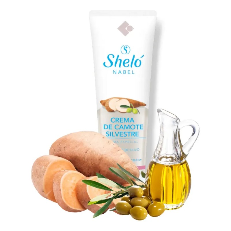 Sheló Nabel crema de camote silvestre y vitamina E, nutre