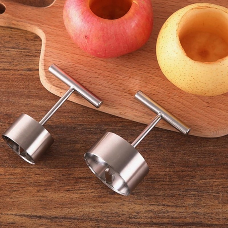 Acero Inoxidable Descorazonador de Frutas para Manzanas y Pepita