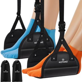Adjustable Foot Hammock for Plane Travel – Airplane Foot Rest for Long Flight – Leg Hammock for Airplane Travel, Desk Leg Foot Hammock for Office and Airplane Essentials Accessories