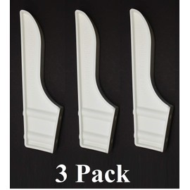 Black or White Dock Piling Line Holder Hook - Store Your Dock Lines/Ropes (3, White)