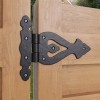 Renovators Supply Manufacturing Black Wrought Iron Door Hinge 5 Inch