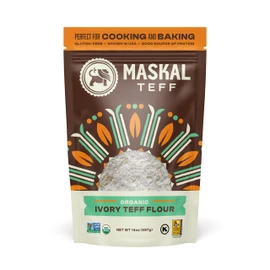 Maskal Teff Organic Ivory Teff Flour, 14 Ounce